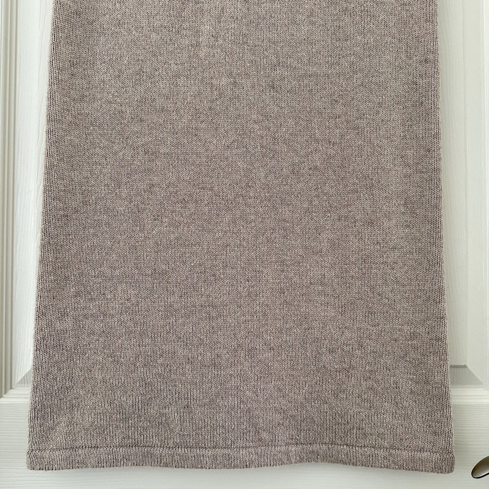 ba&sh Maisie Wool Cotton Knit Midi Skirt Beige Women’s Size Large - Picture 6 of 15